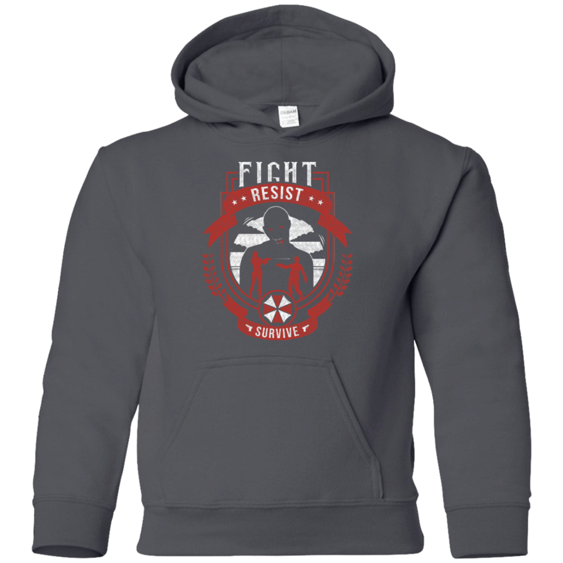 Sweatshirts Charcoal / YS Fight, Resist, Survive Youth Hoodie
