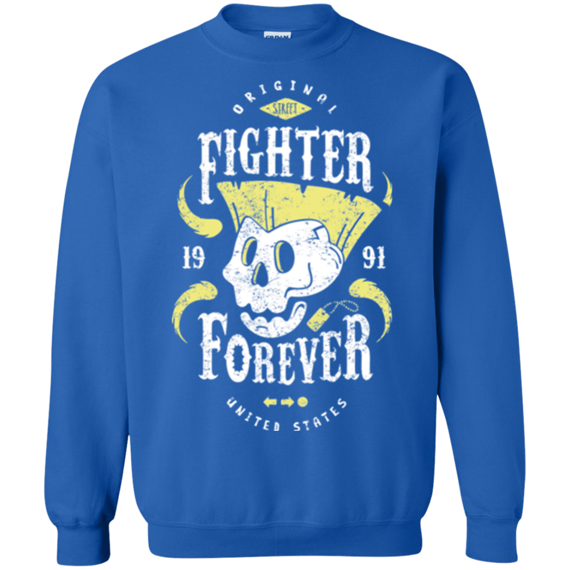 Sweatshirts Royal / Small Fighter Forever Guile Crewneck Sweatshirt