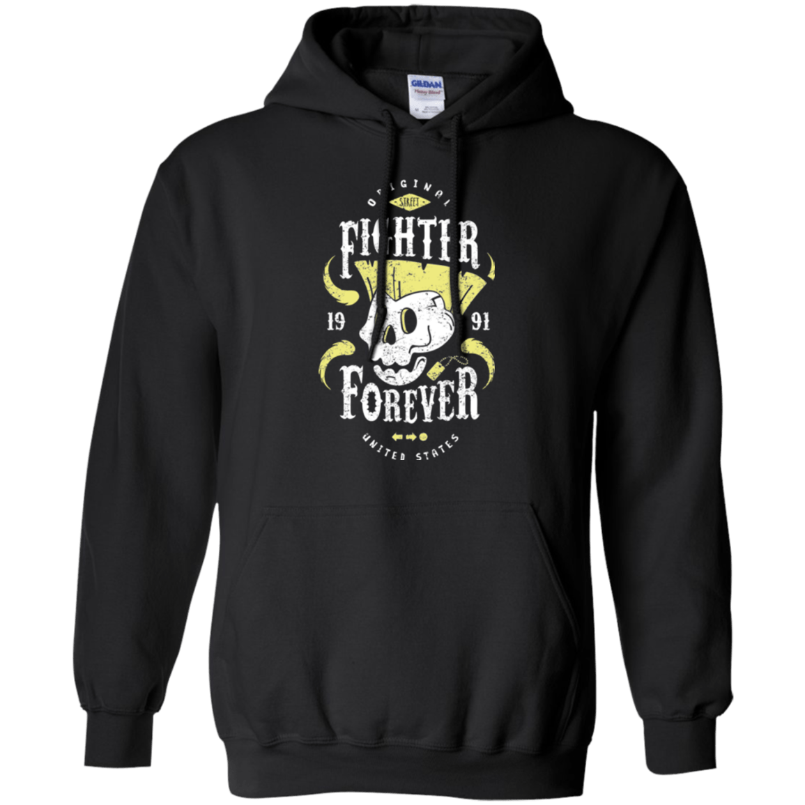 Sweatshirts Black / Small Fighter Forever Guile Pullover Hoodie