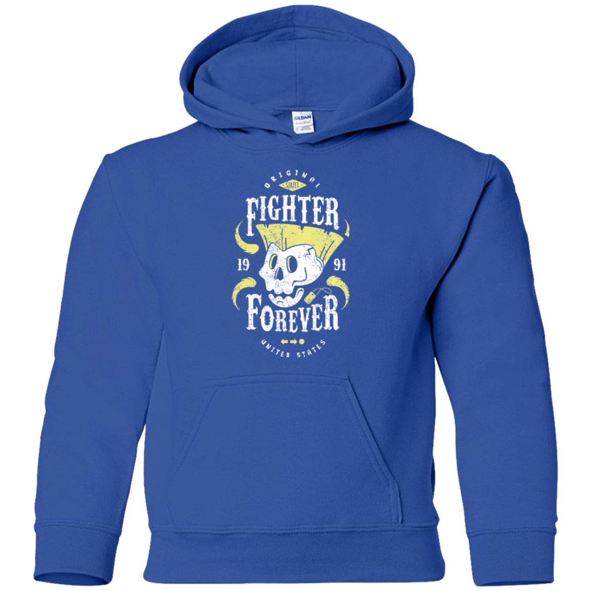 Sweatshirts Royal / YS Fighter Forever Guile Youth Hoodie