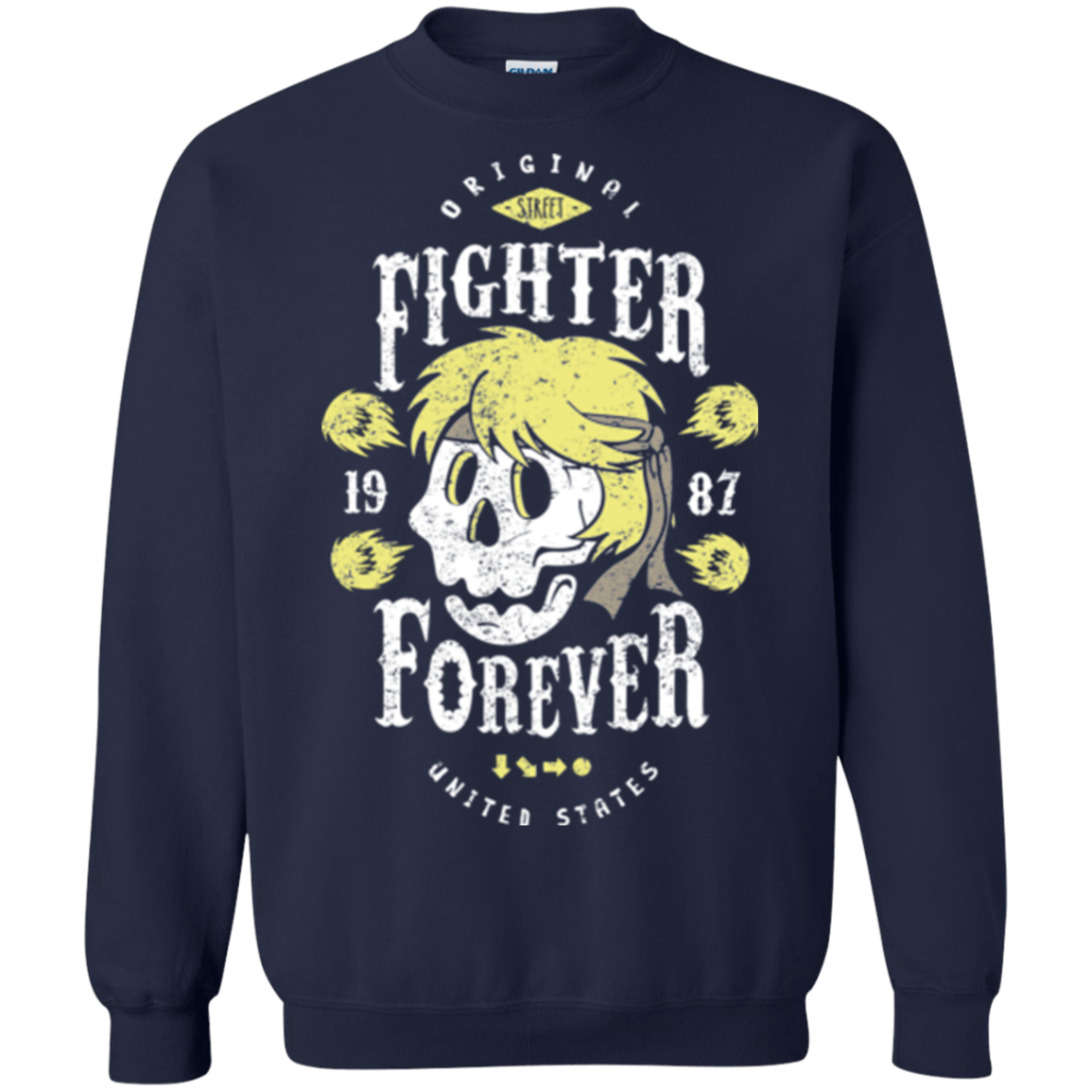 Sweatshirts Navy / Small Fighter Forever Ken Crewneck Sweatshirt
