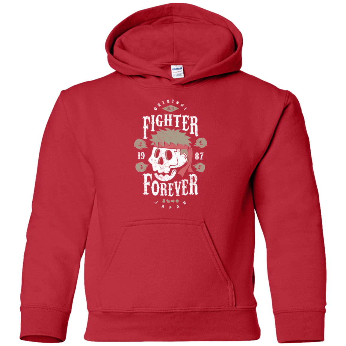 Sweatshirts Red / YS Fighter Forever Ryu Youth Hoodie