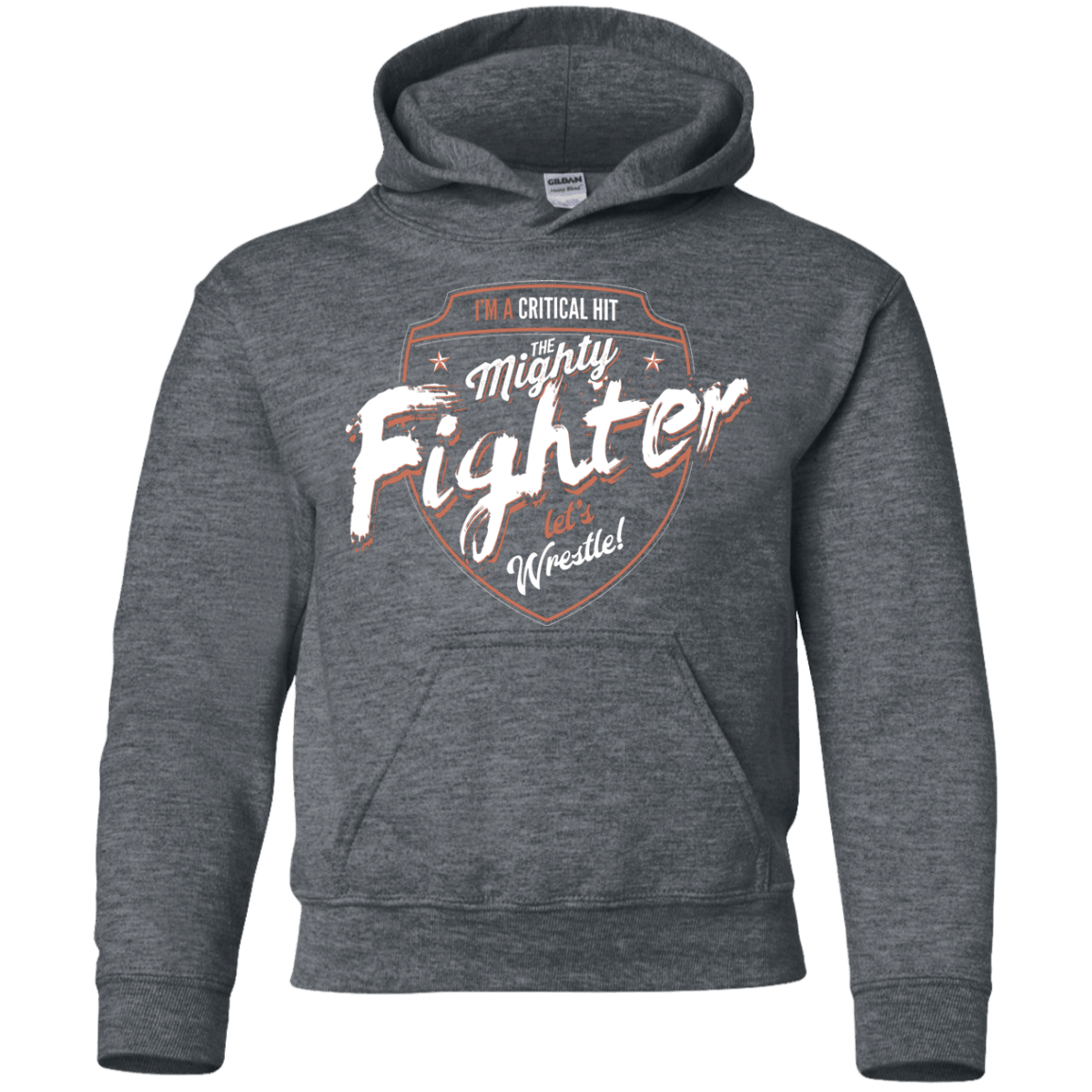 Sweatshirts Dark Heather / YS Fighter Youth Hoodie