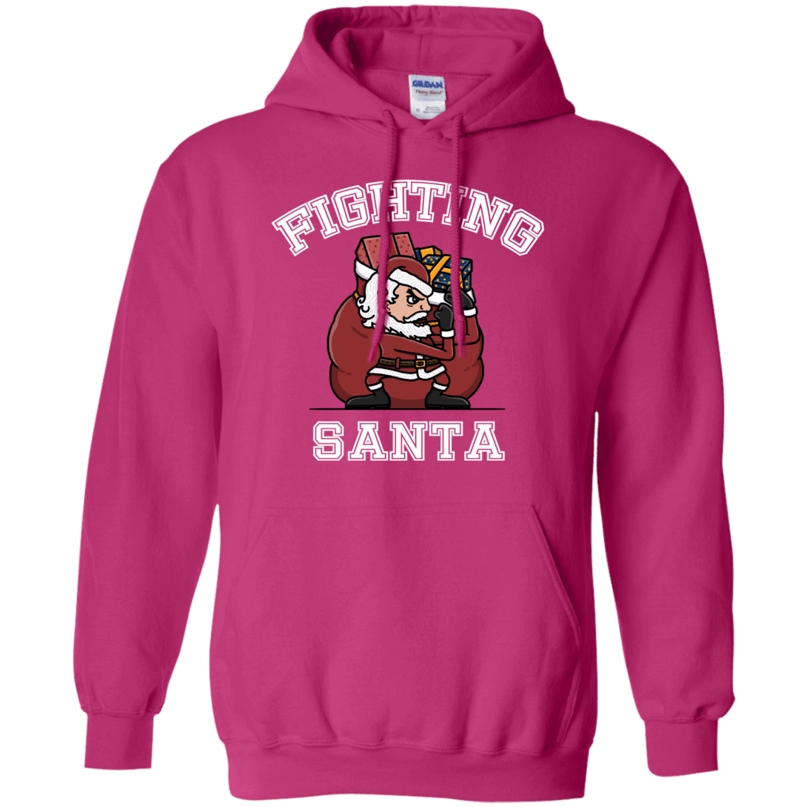 Sweatshirts Heliconia / S Fighting Santa Pullover Hoodie