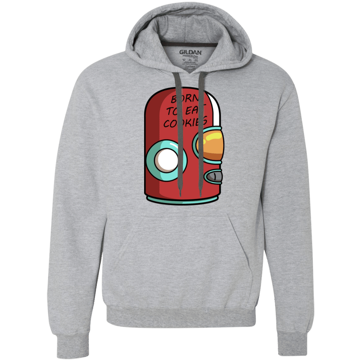 Sweatshirts Sport Grey / S Final Space Gary Born To Eat Cookies Premium Fleece Hoodie