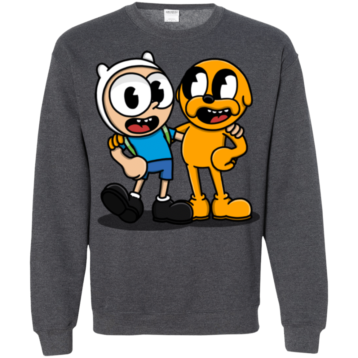 Sweatshirts Dark Heather / S Finnhead and Jakeman Crewneck Sweatshirt