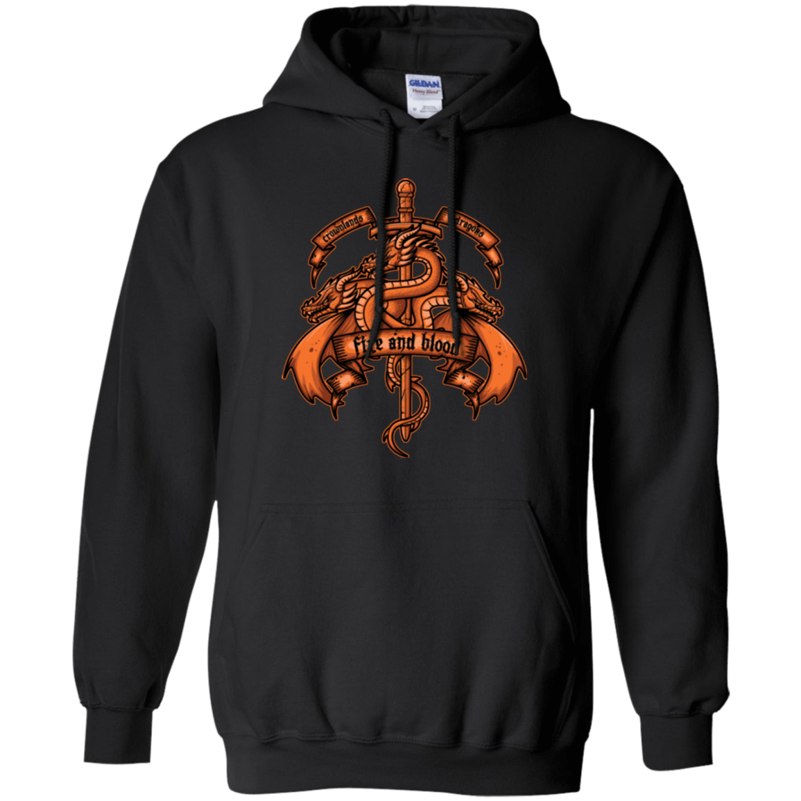 Sweatshirts Black / Small FIRE AND BLOOD Pullover Hoodie