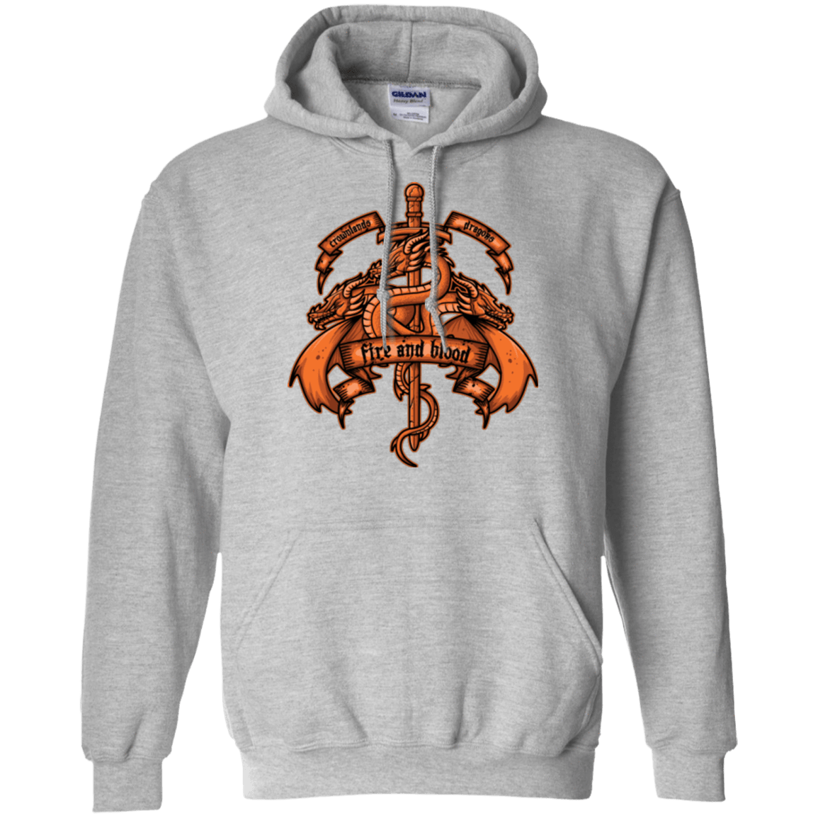 Sweatshirts Sport Grey / Small FIRE AND BLOOD Pullover Hoodie