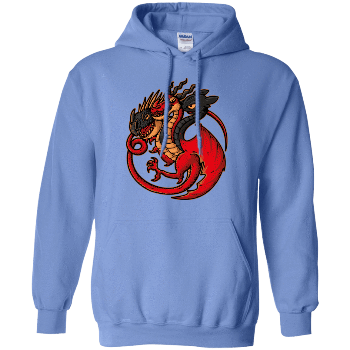 Sweatshirts Carolina Blue / Small FIRE BLOOD AND TRAINING Pullover Hoodie