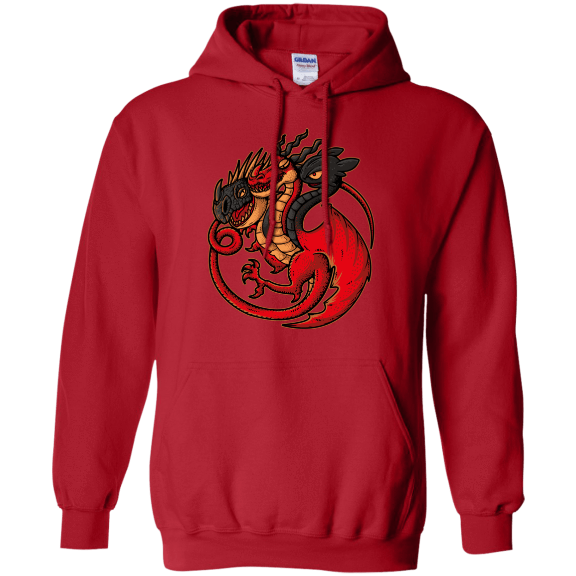 Sweatshirts Red / Small FIRE BLOOD AND TRAINING Pullover Hoodie