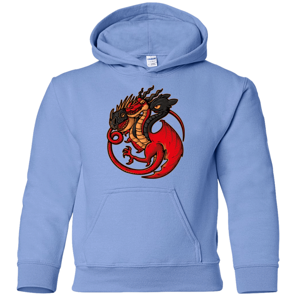 Sweatshirts Carolina Blue / YS FIRE BLOOD AND TRAINING Youth Hoodie