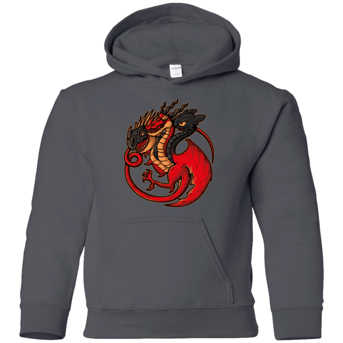 Sweatshirts Charcoal / YS FIRE BLOOD AND TRAINING Youth Hoodie