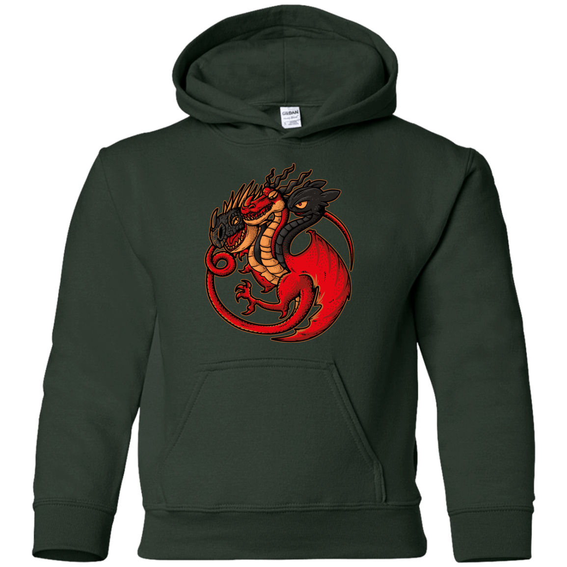Sweatshirts Forest Green / YS FIRE BLOOD AND TRAINING Youth Hoodie