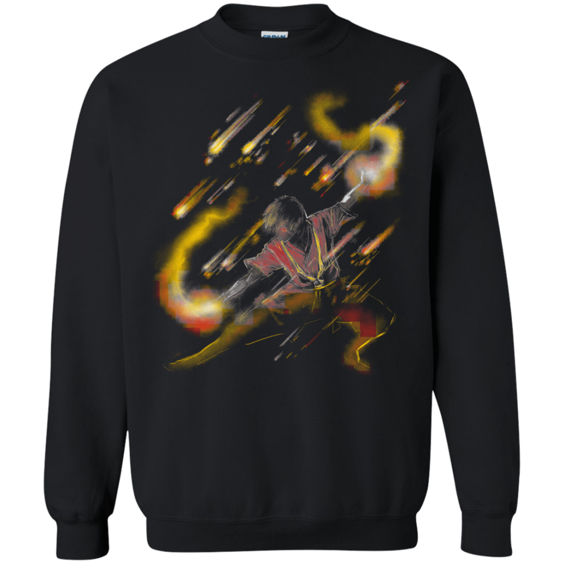 Sweatshirts Black / S Fire Dancer Crewneck Sweatshirt
