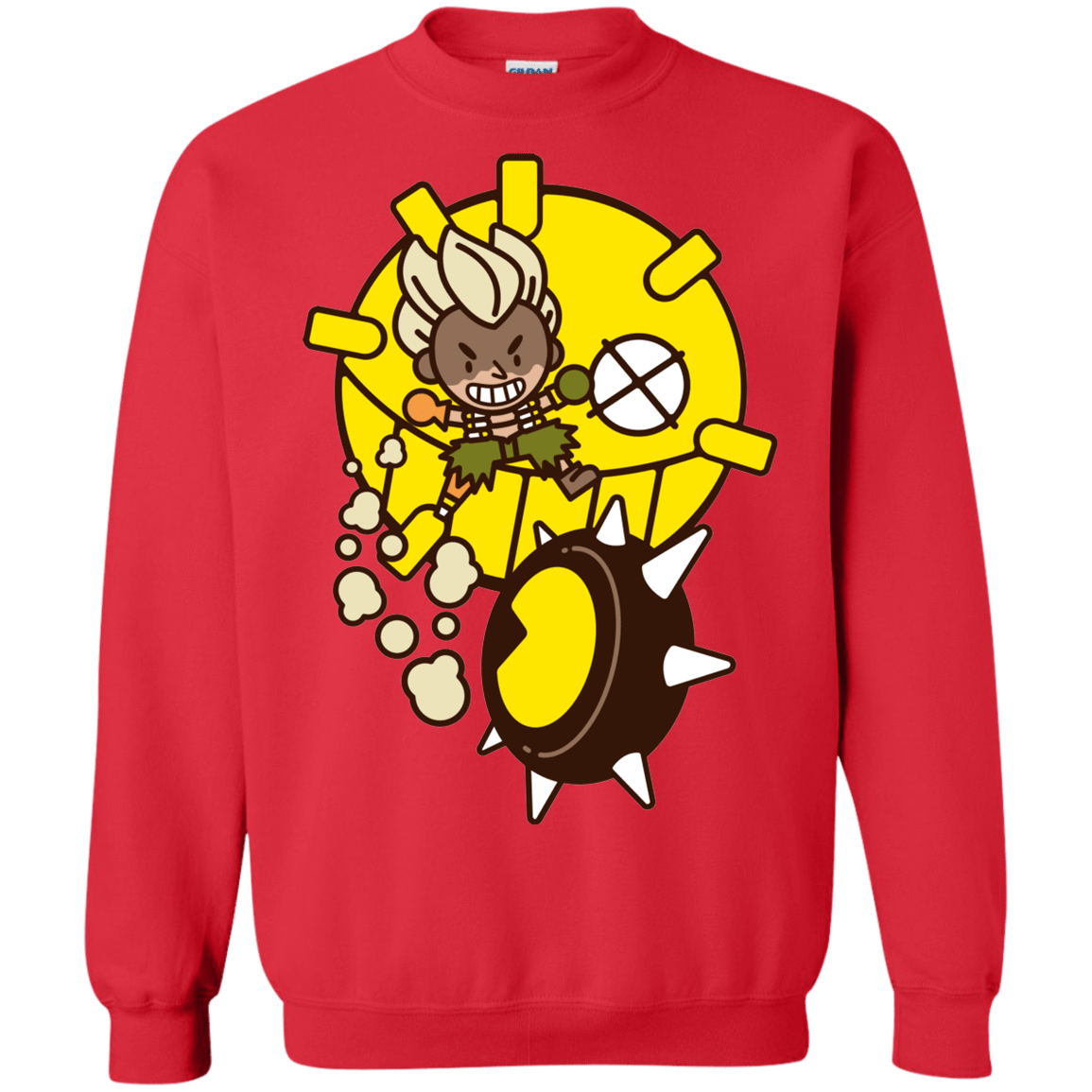 Sweatshirts Red / S Fire in the Hole Crewneck Sweatshirt