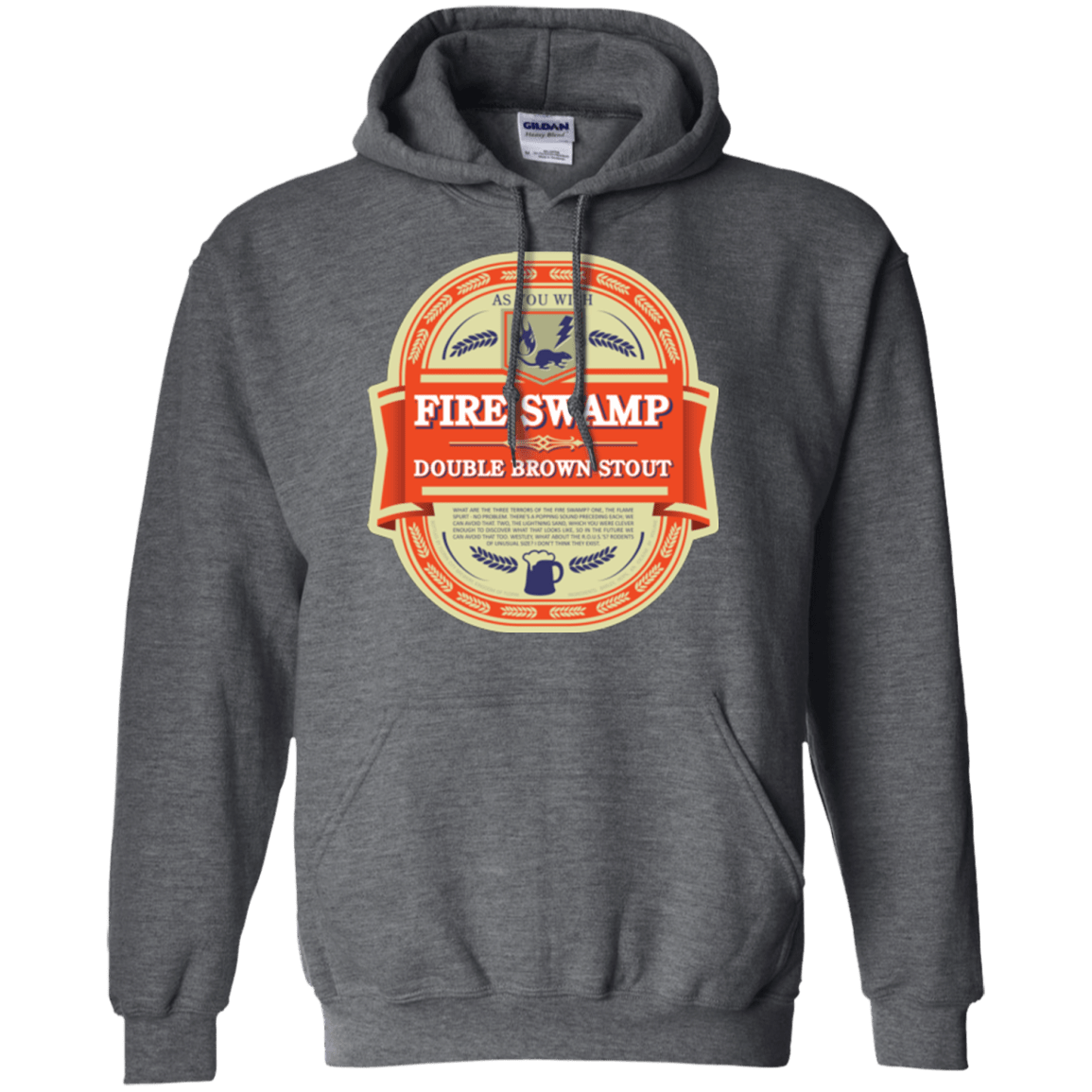 Sweatshirts Dark Heather / Small Fire Swamp Ale Pullover Hoodie