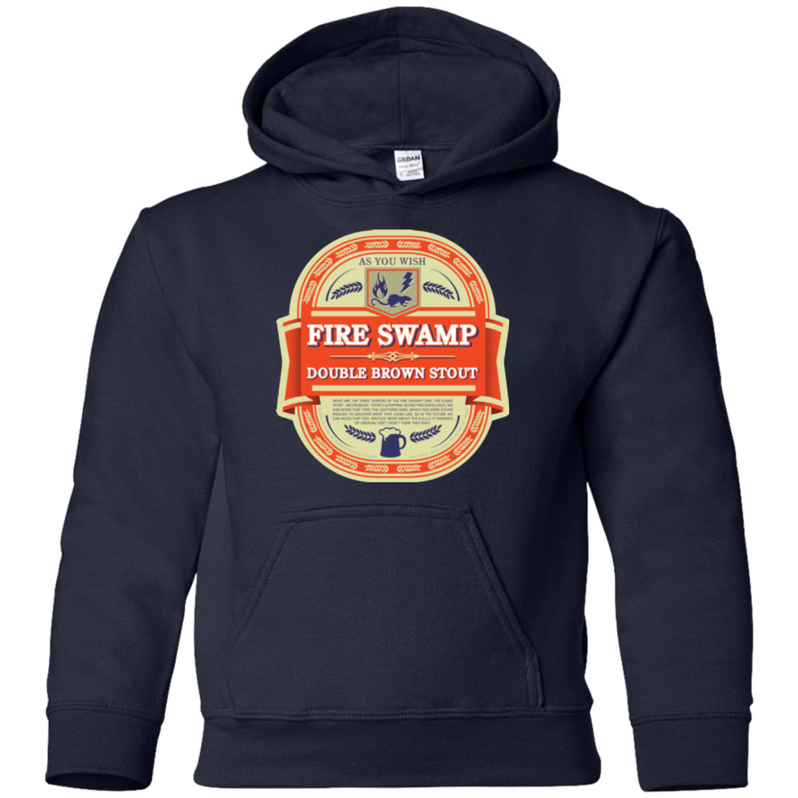 Sweatshirts Navy / YS Fire Swamp Ale Youth Hoodie