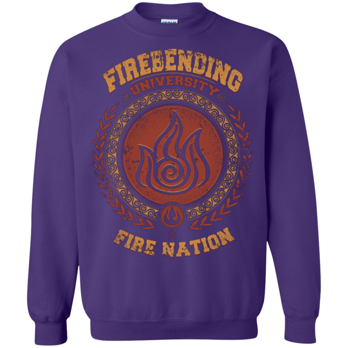 Sweatshirts Purple / Small Firebending university Crewneck Sweatshirt