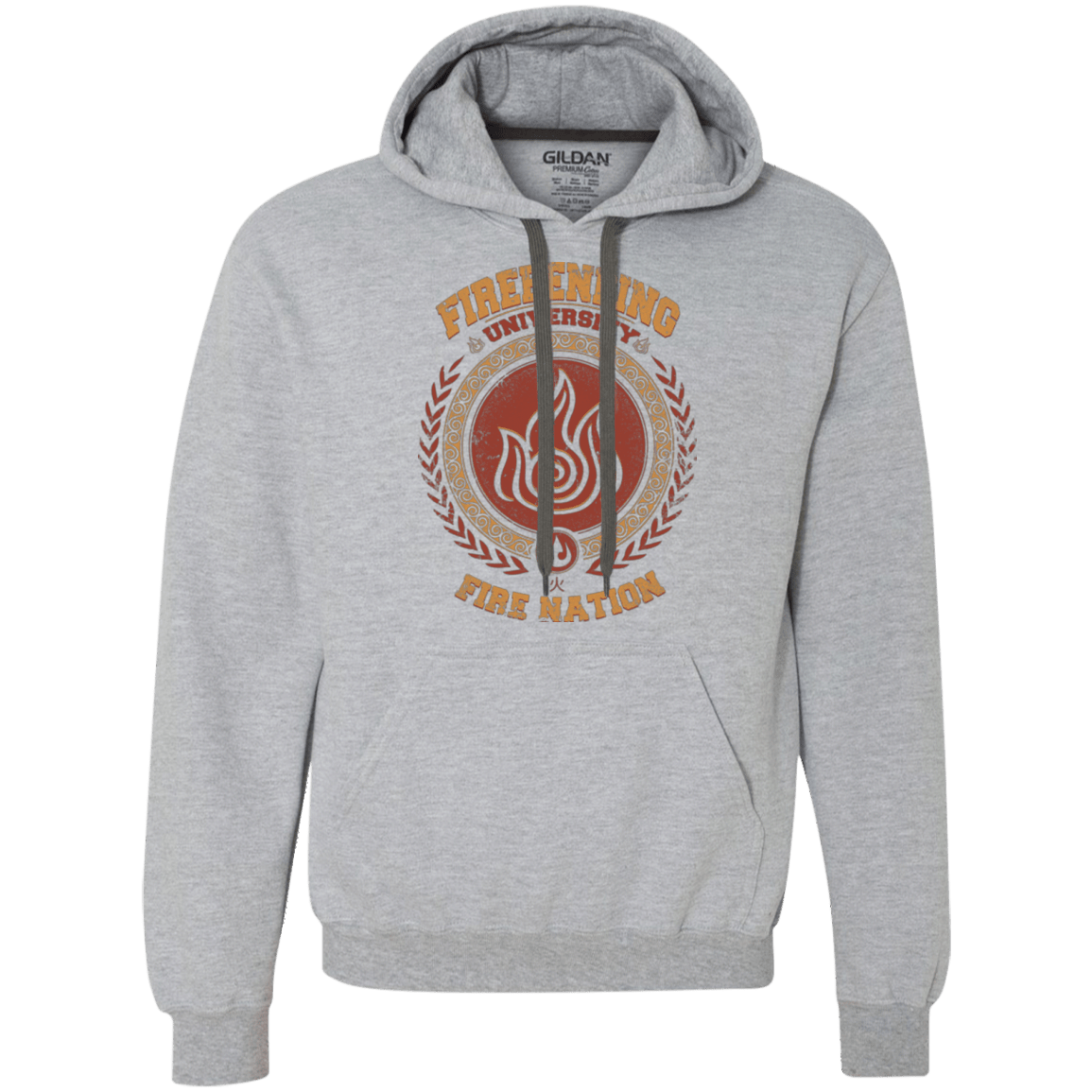 Sweatshirts Sport Grey / Small Firebending university Premium Fleece Hoodie