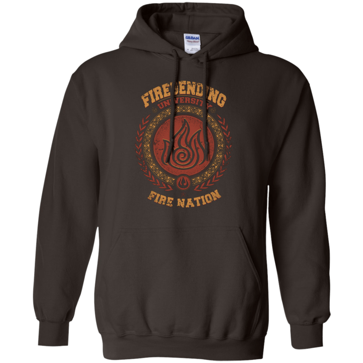 Sweatshirts Dark Chocolate / Small Firebending university Pullover Hoodie
