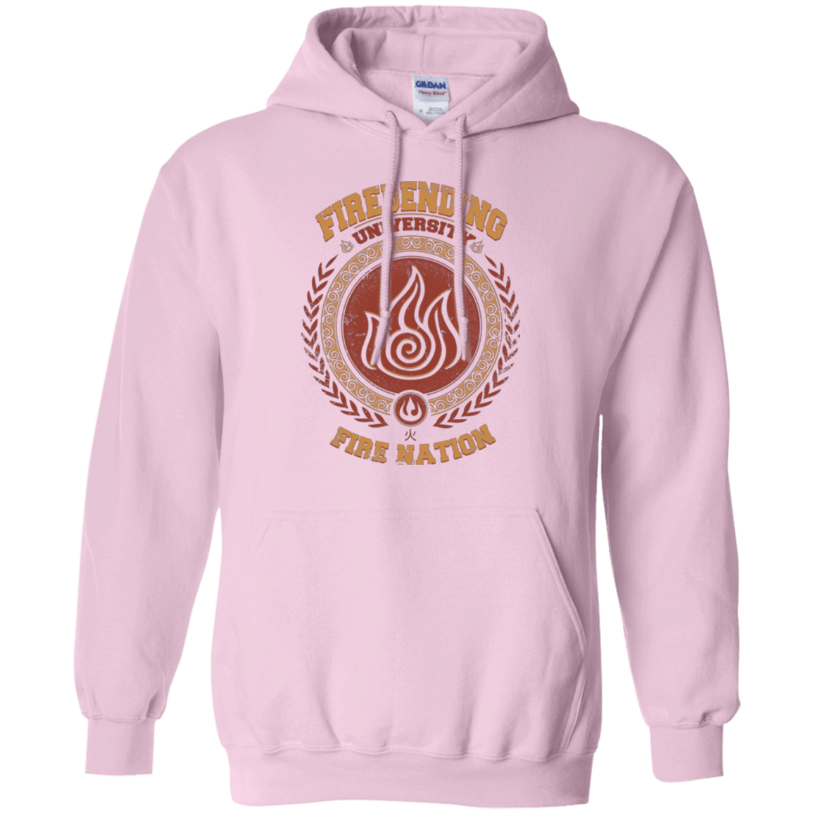Sweatshirts Light Pink / Small Firebending university Pullover Hoodie