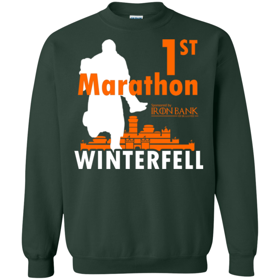 Sweatshirts Forest Green / Small First marathon Crewneck Sweatshirt
