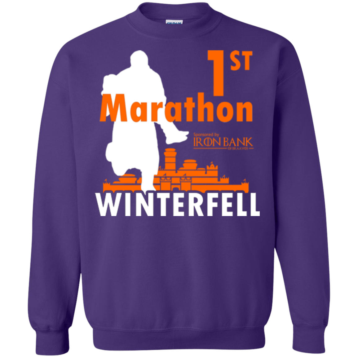 Sweatshirts Purple / Small First marathon Crewneck Sweatshirt