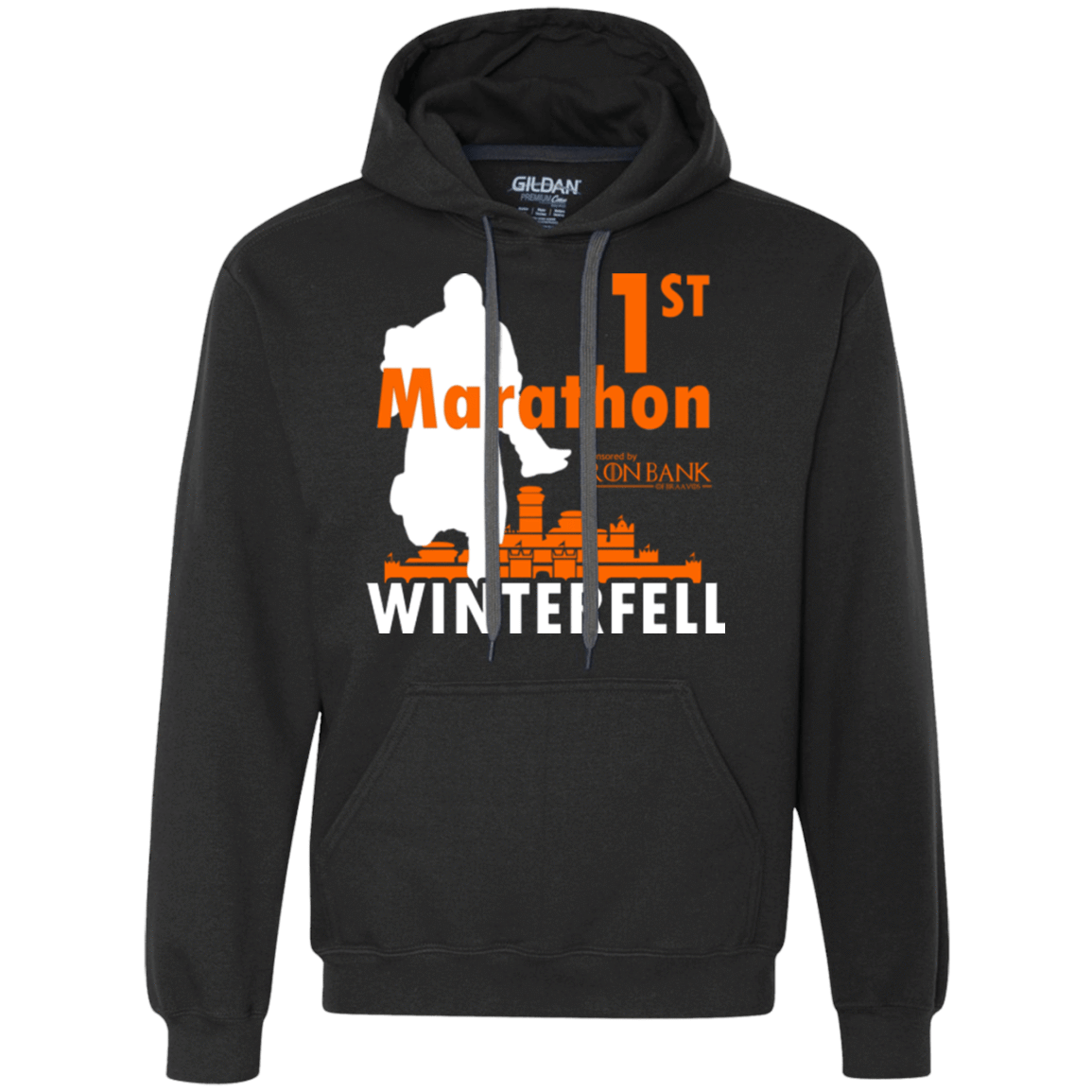 Sweatshirts Black / Small First marathon Premium Fleece Hoodie