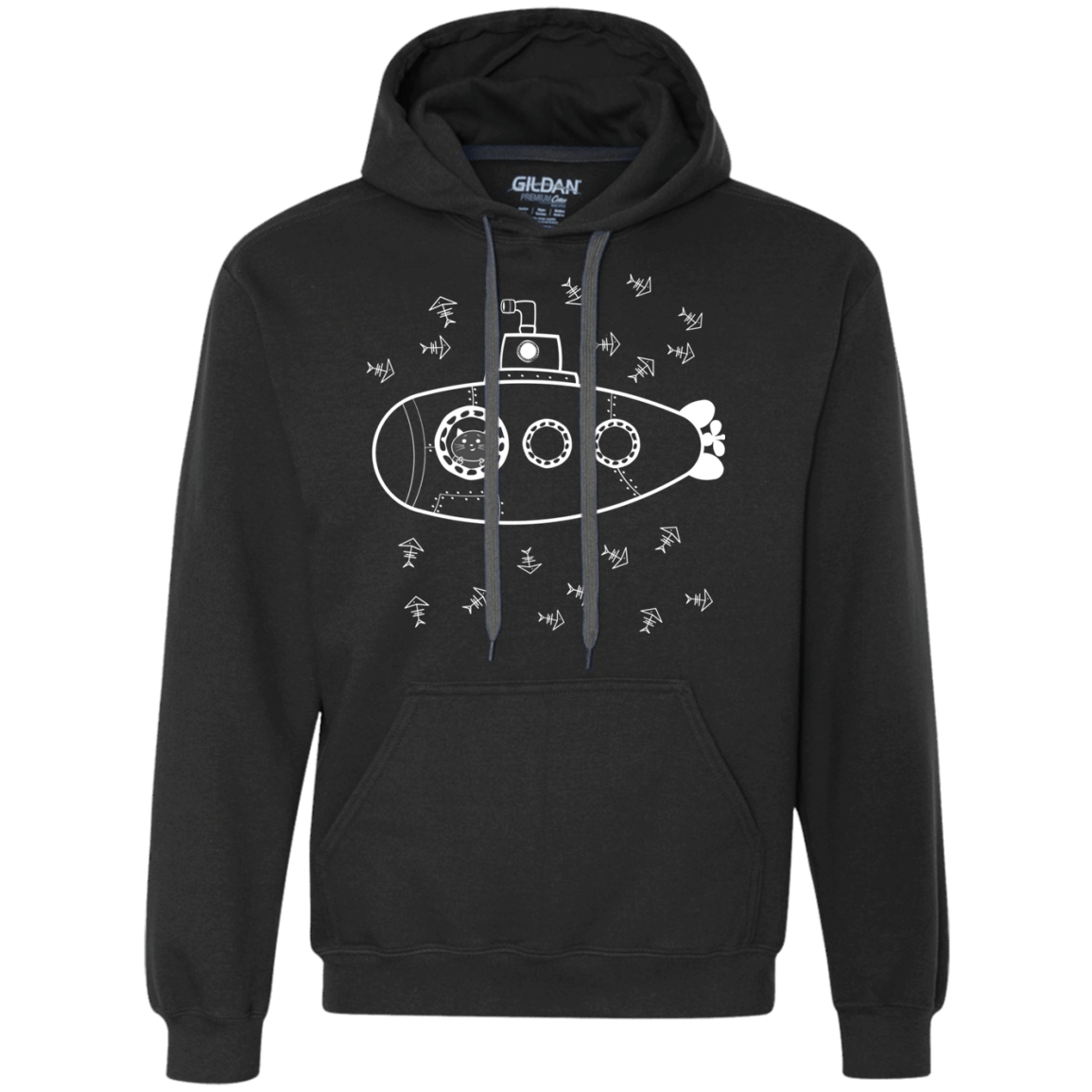 Sweatshirts Black / S Fish Watching Premium Fleece Hoodie