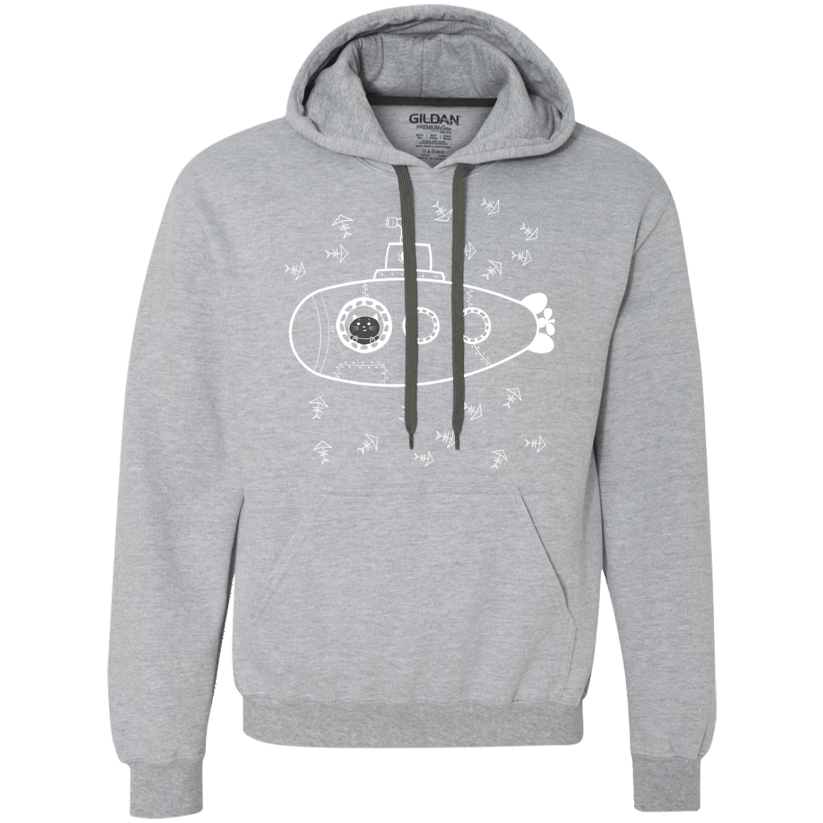 Sweatshirts Sport Grey / S Fish Watching Premium Fleece Hoodie