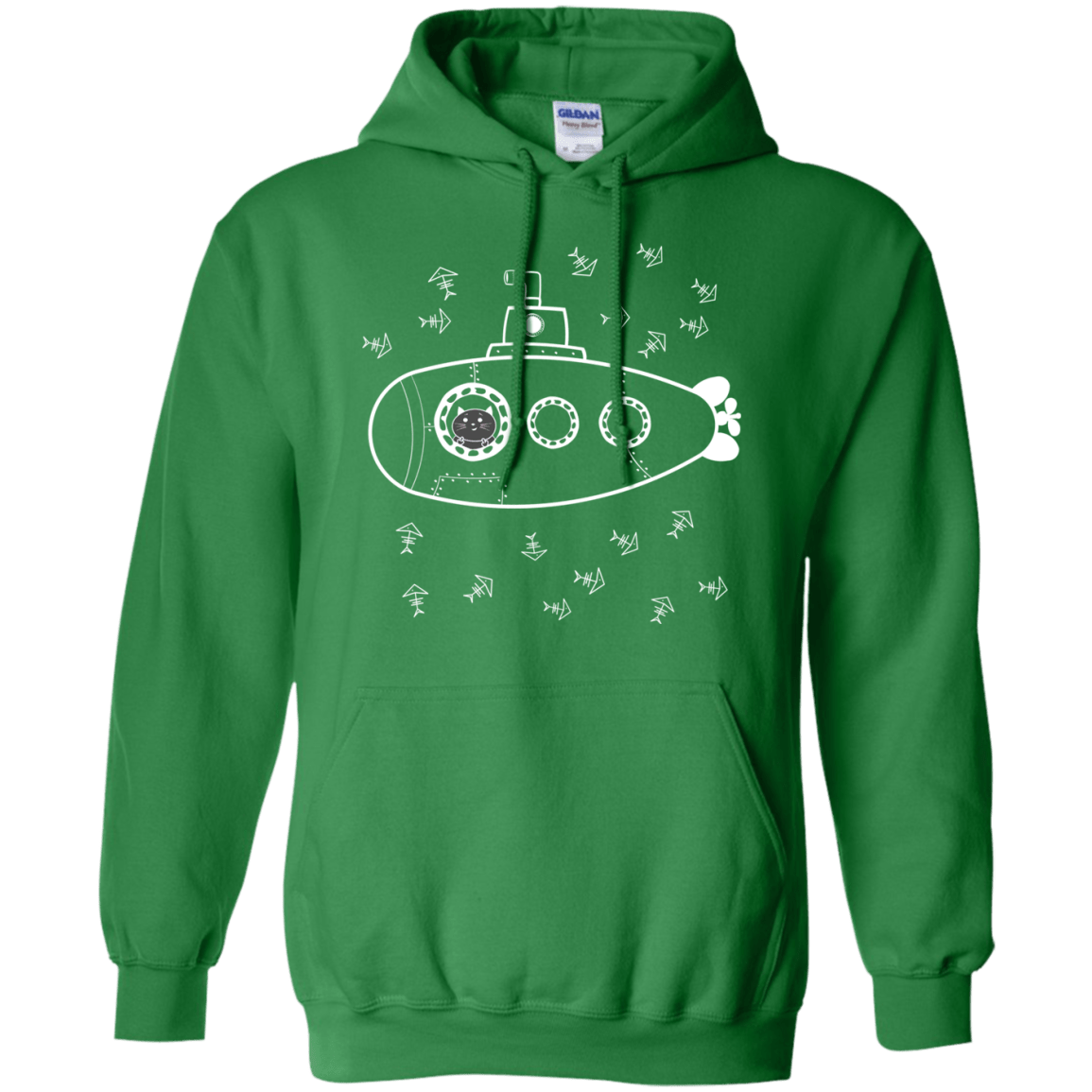 Sweatshirts Irish Green / S Fish Watching Pullover Hoodie