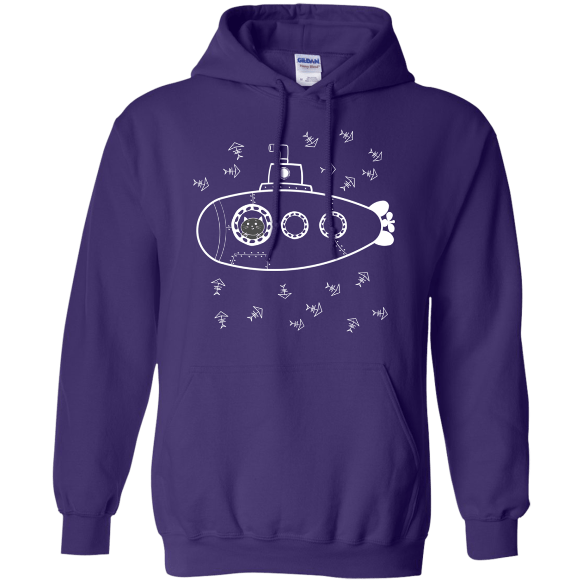 Sweatshirts Purple / S Fish Watching Pullover Hoodie