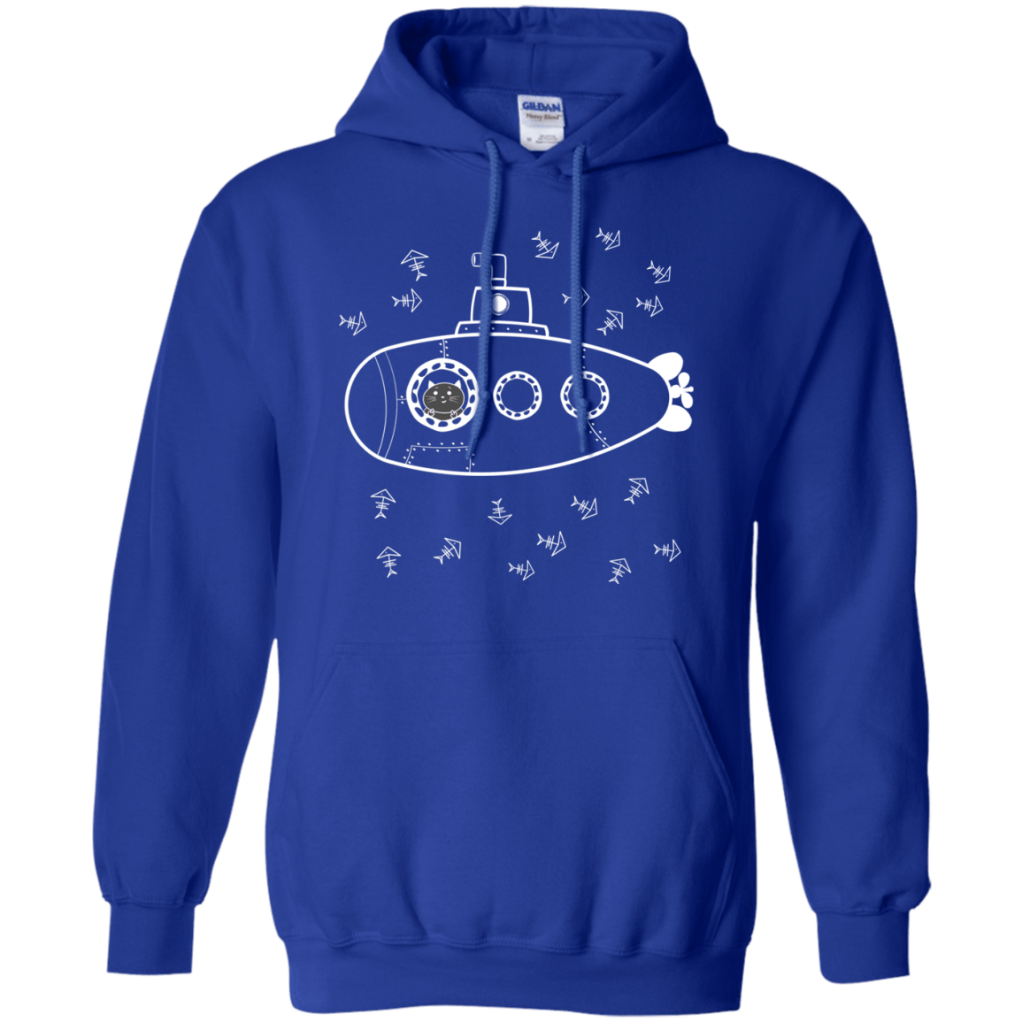 Sweatshirts Royal / S Fish Watching Pullover Hoodie