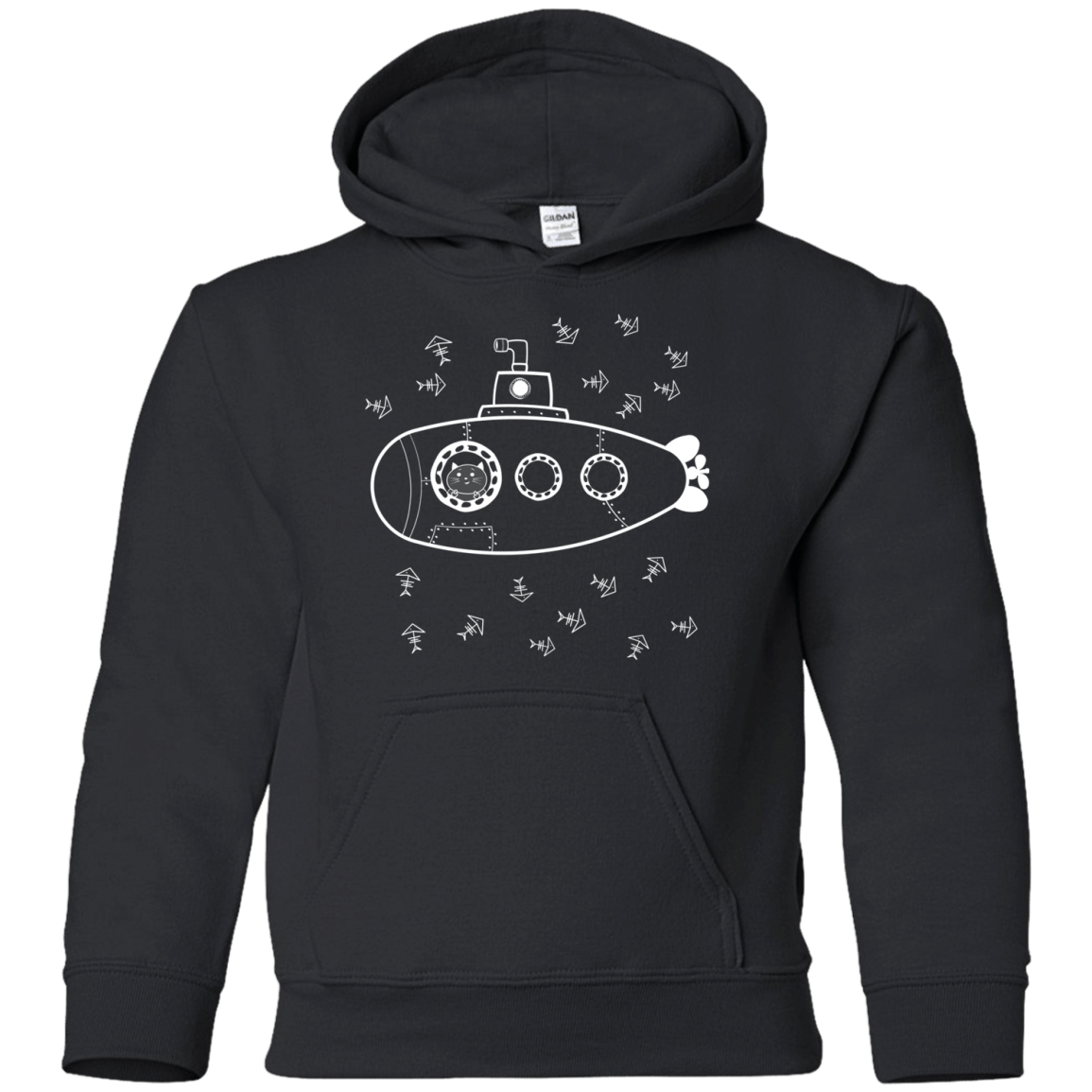 Sweatshirts Black / YS Fish Watching Youth Hoodie