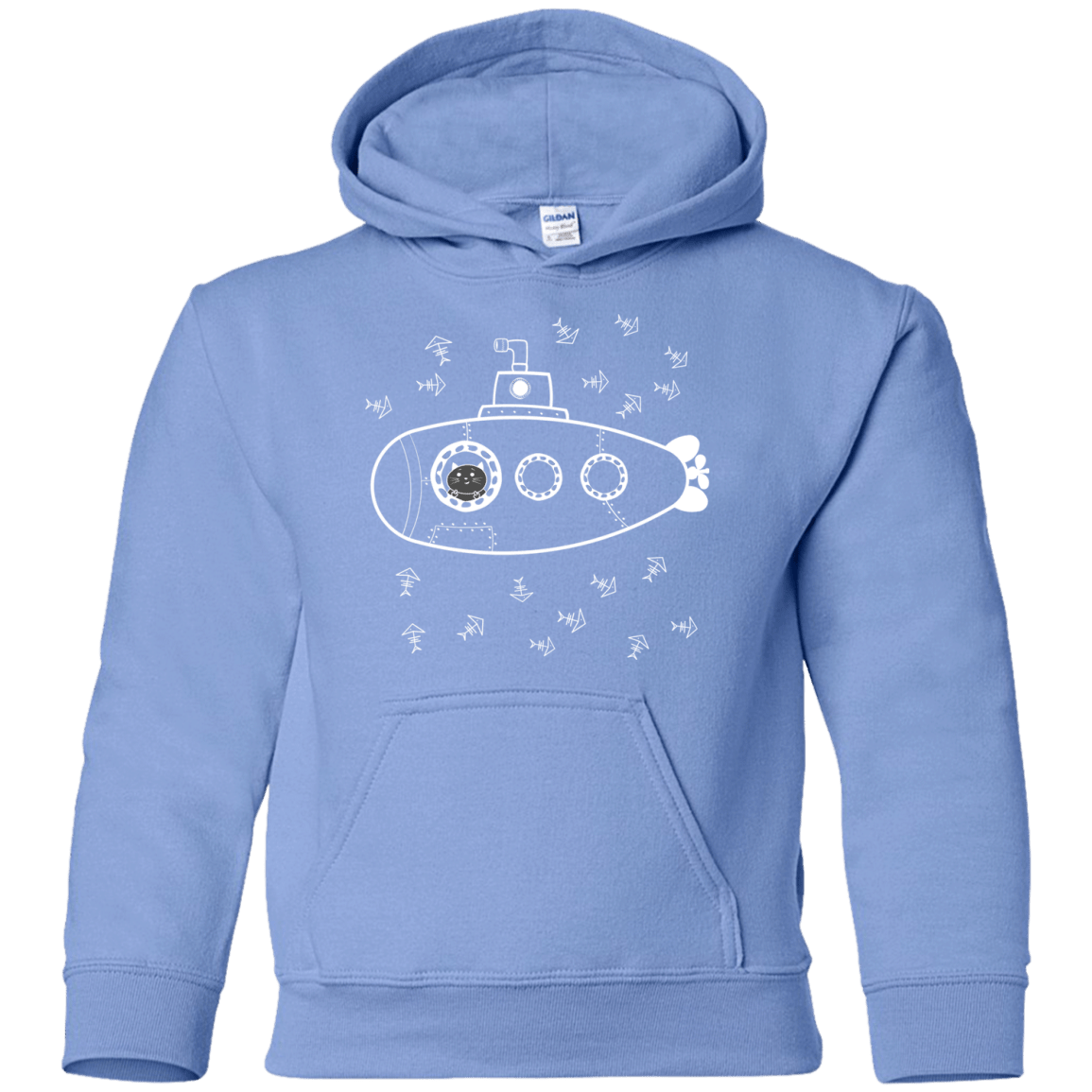 Sweatshirts Carolina Blue / YS Fish Watching Youth Hoodie