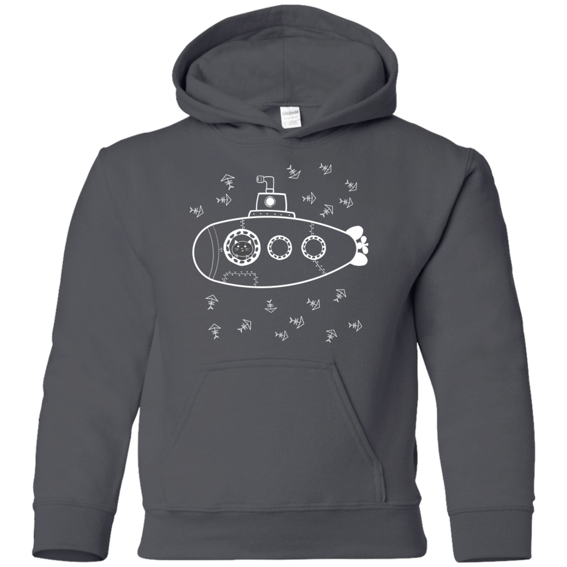 Sweatshirts Charcoal / YS Fish Watching Youth Hoodie