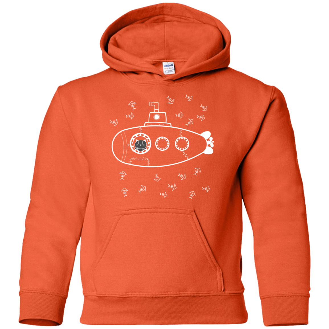 Sweatshirts Orange / YS Fish Watching Youth Hoodie