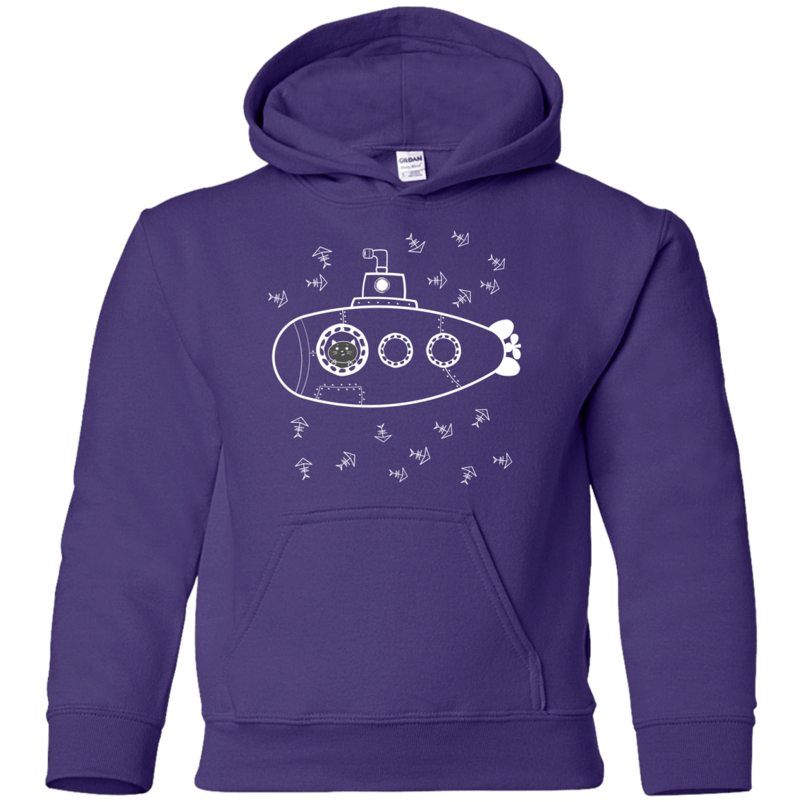 Sweatshirts Purple / YS Fish Watching Youth Hoodie