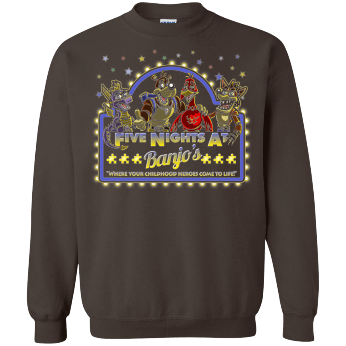 Sweatshirts Dark Chocolate / Small Five Nights at Banjos Crewneck Sweatshirt