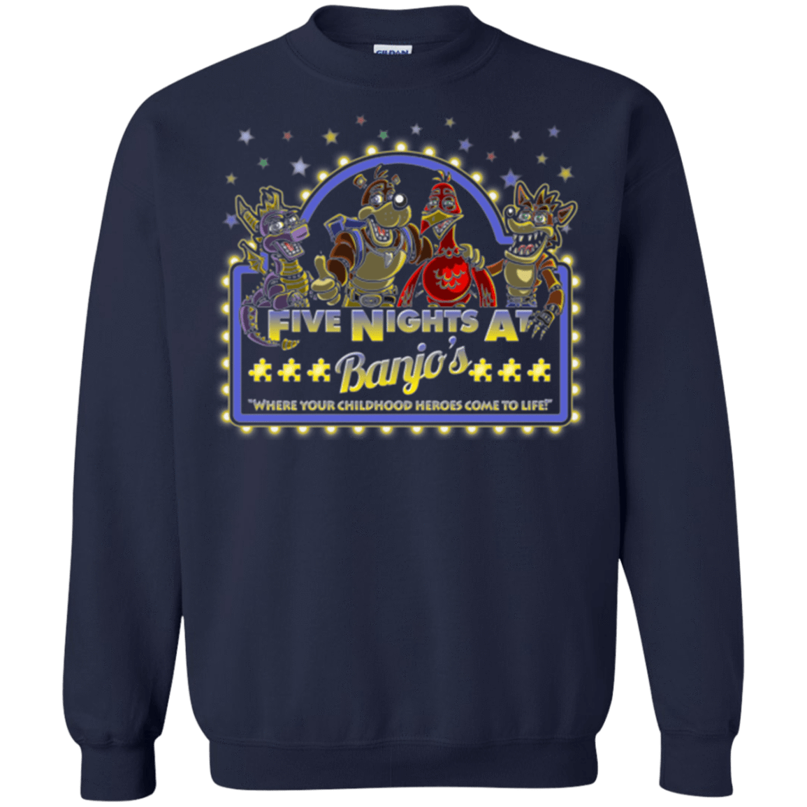 Sweatshirts Navy / Small Five Nights at Banjos Crewneck Sweatshirt