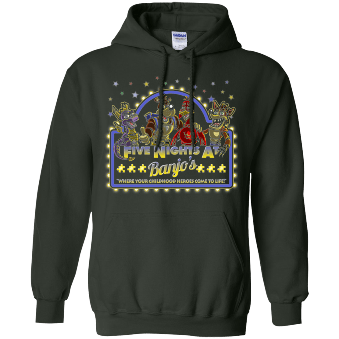 Sweatshirts Forest Green / Small Five Nights at Banjos Pullover Hoodie