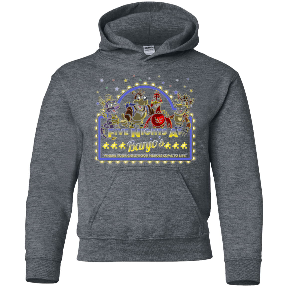 Sweatshirts Dark Heather / YS Five Nights at Banjos Youth Hoodie