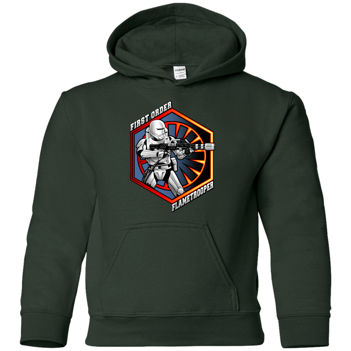 Sweatshirts Forest Green / YS Flametrooper Youth Hoodie