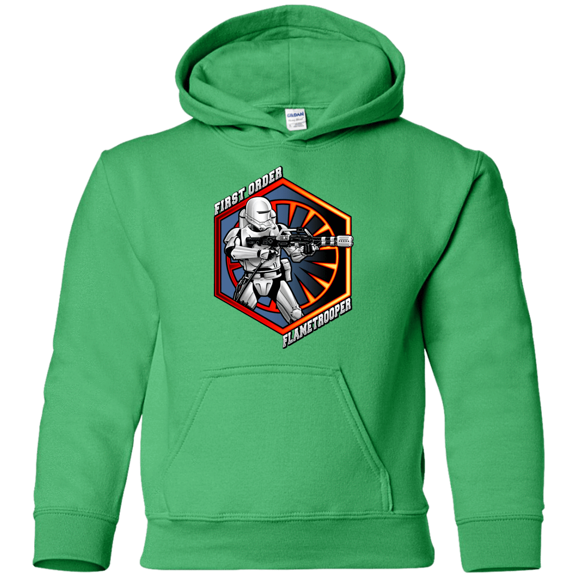 Sweatshirts Irish Green / YS Flametrooper Youth Hoodie