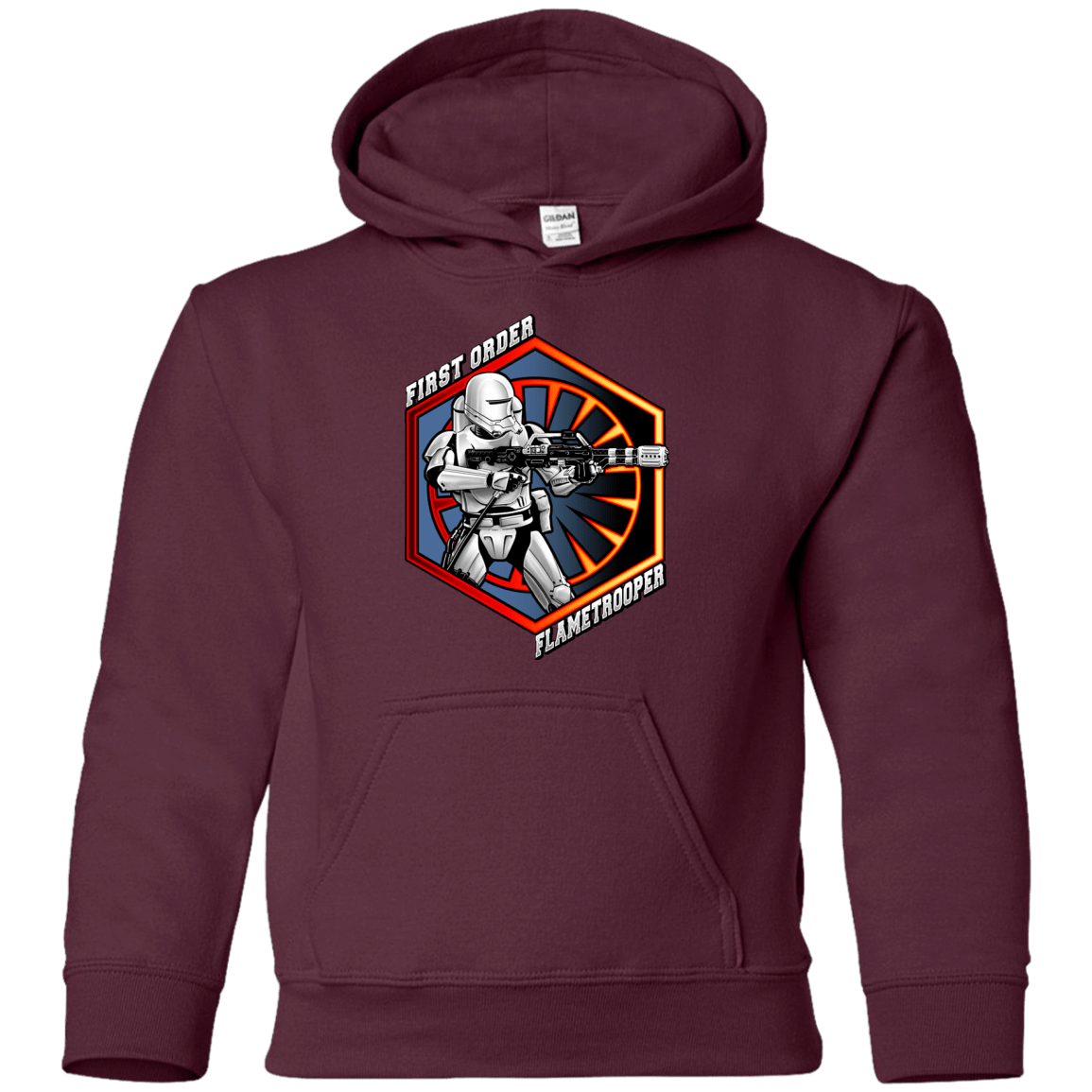 Sweatshirts Maroon / YS Flametrooper Youth Hoodie