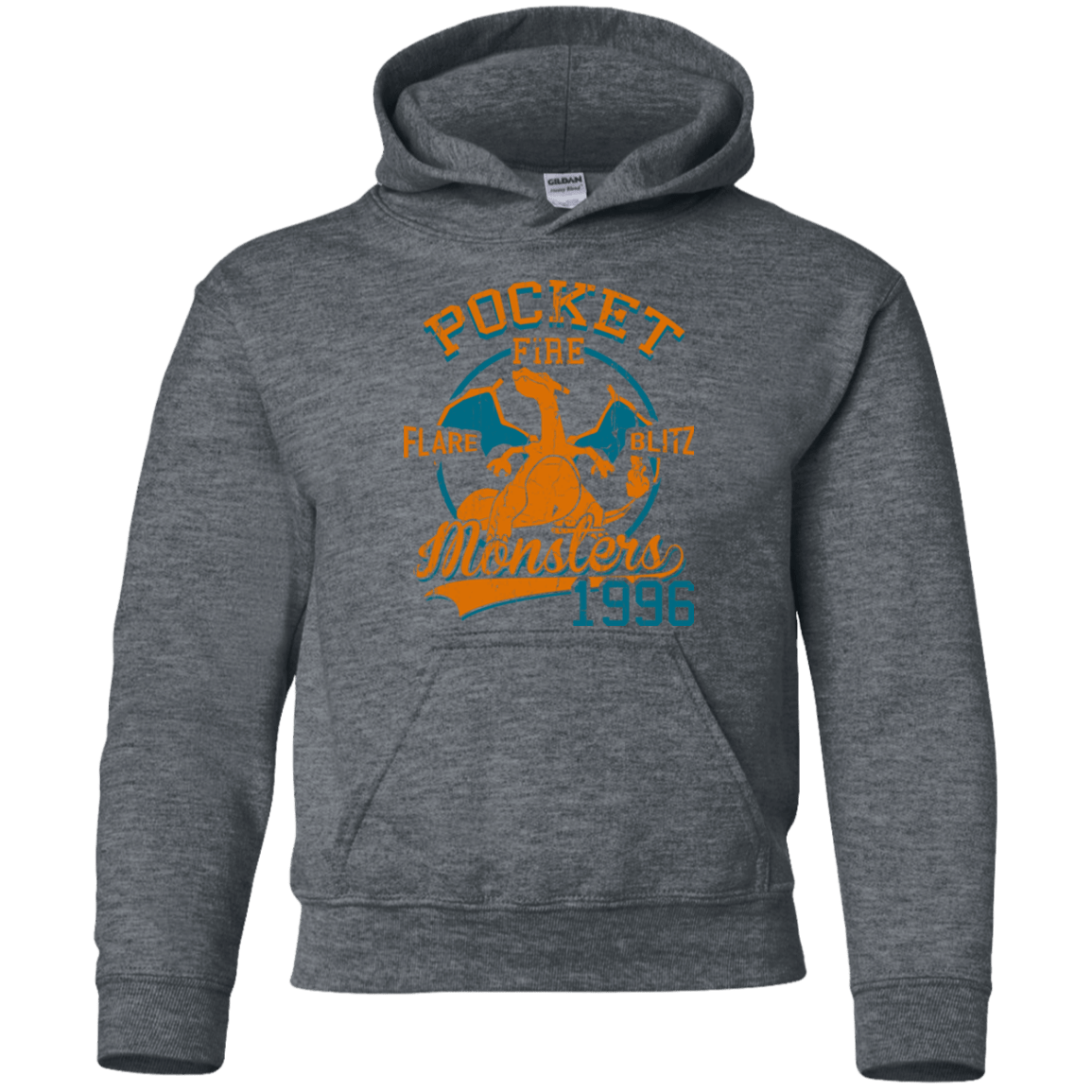 Sweatshirts Dark Heather / YS FLARE BLITZ Youth Hoodie