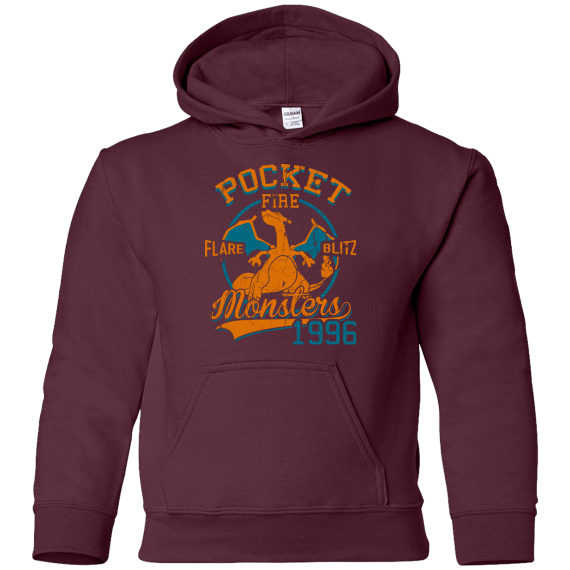 Sweatshirts Maroon / YS FLARE BLITZ Youth Hoodie