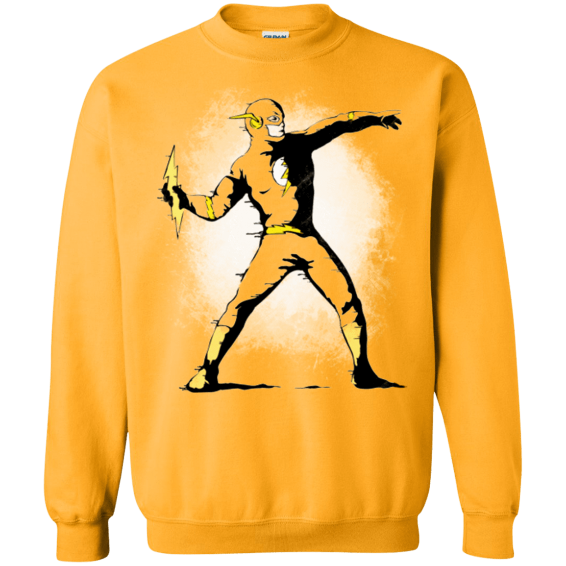 Sweatshirts Gold / Small Flashsy Crewneck Sweatshirt