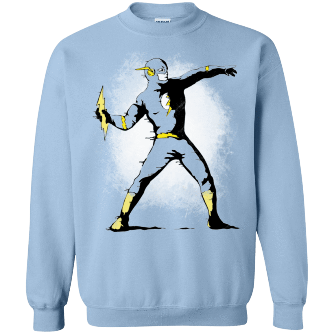 Sweatshirts Light Blue / Small Flashsy Crewneck Sweatshirt