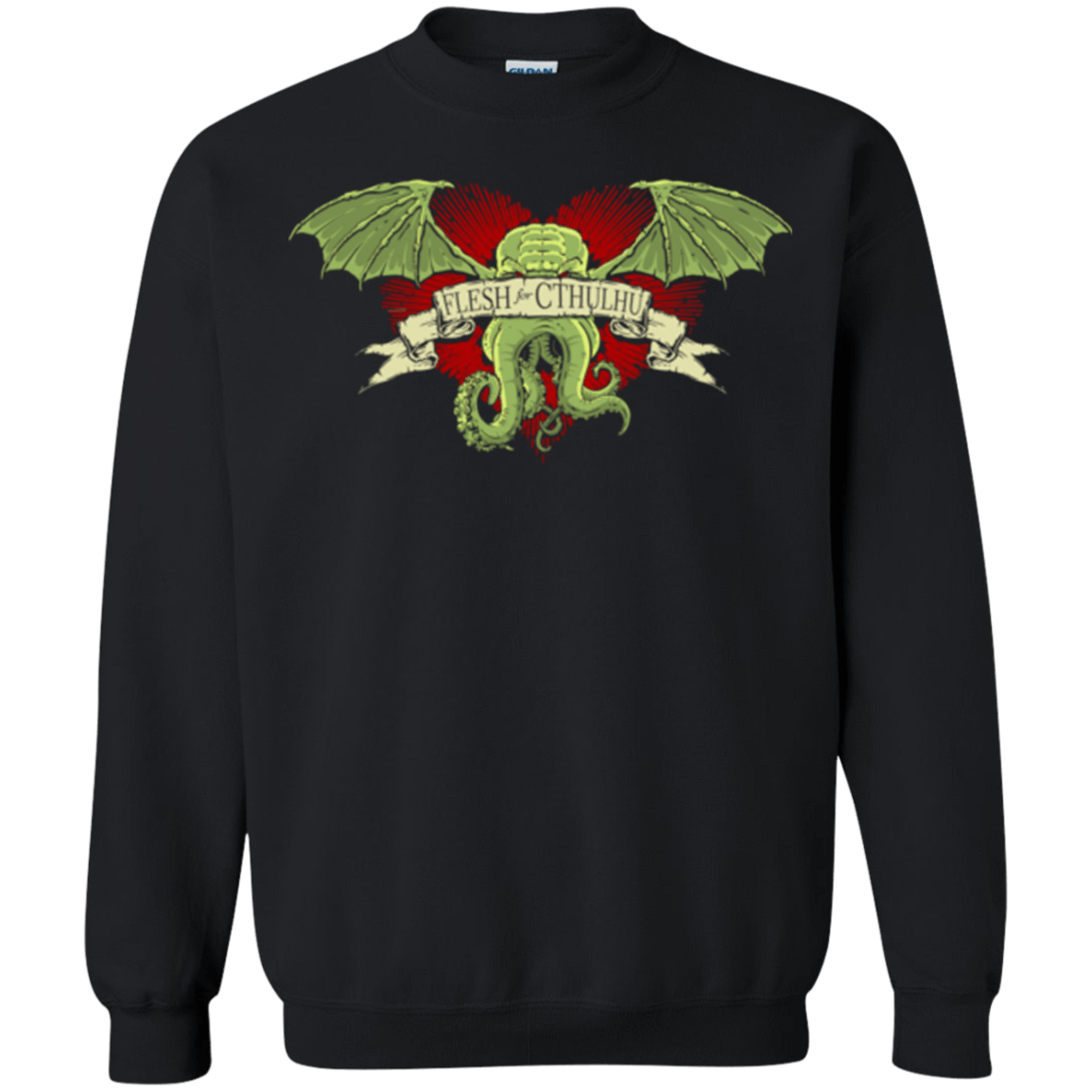 Sweatshirts Black / Small Flesh For Cthulhu Crewneck Sweatshirt